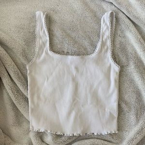 Topshop white crop top